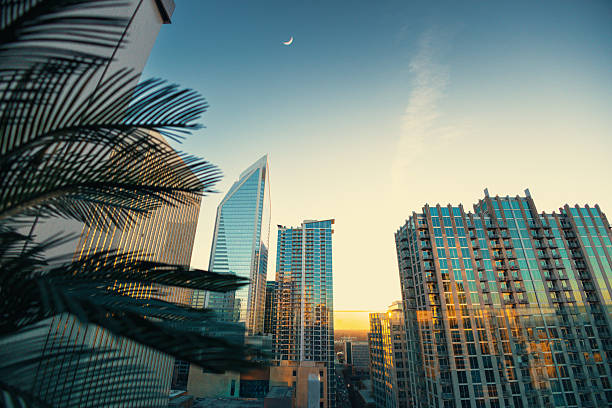 Sunset Balcony - Charlotte North Carolina Skyline
