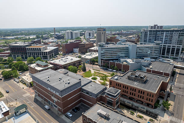 istock Kalamazoo downtown areal photography 2230838290