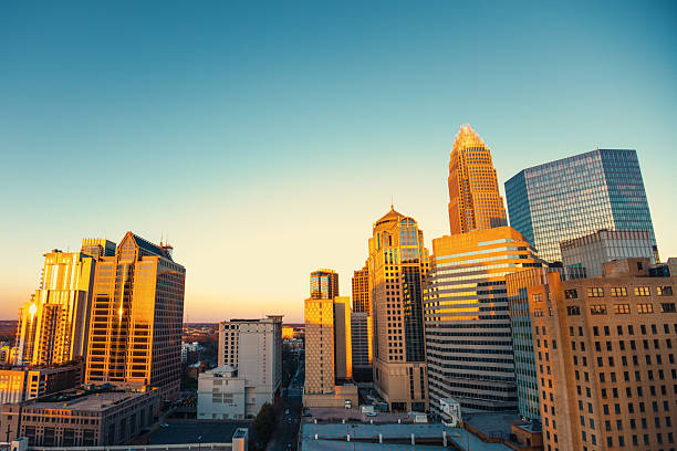Charlotte skyscrapers that form part of the city's skyline