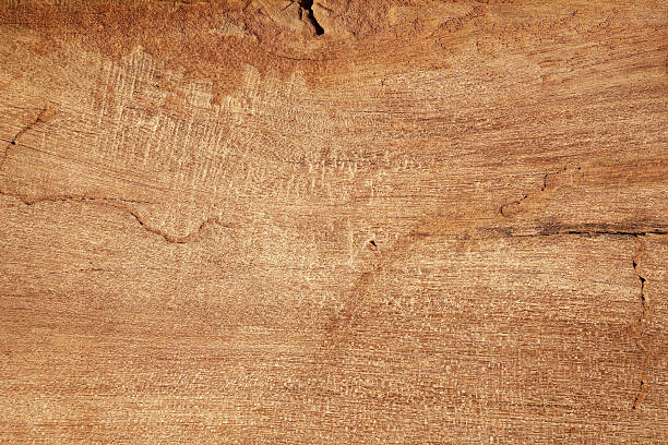 istock Old brown wood texture with natural wood veins 2230851136