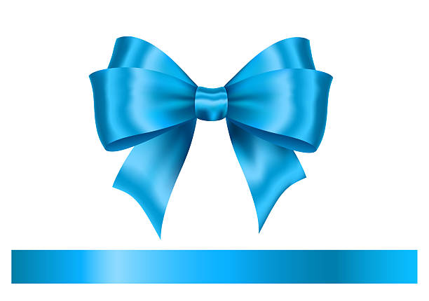 istock Shiny satin ribbon on white background. Vector Christmas gift, valentines day, birthday wrapping element 2230854334