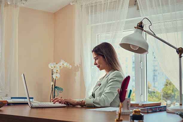 istock A businesswoman working in her home office. 2230871002