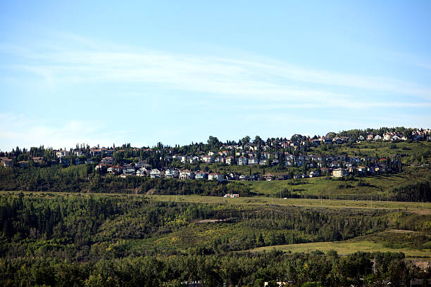 Transalpina,  Romania - October 24, 2020: Cottages in the mountain resort Ranca