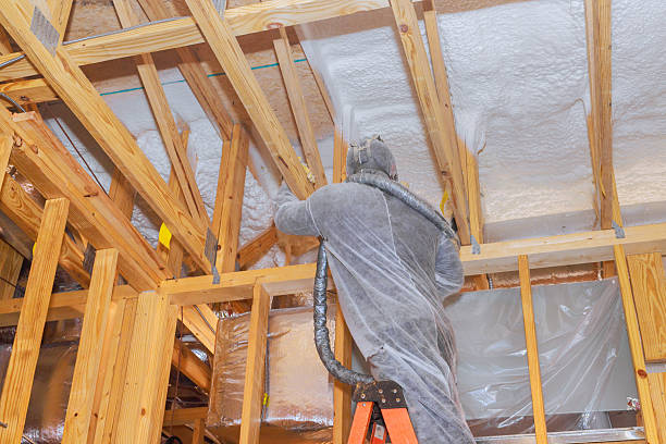 istock Construction worker applying foam insulation in residential building during interior renovation project 2230881655