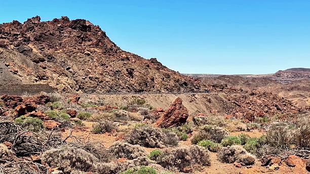 istock Explore the stunning arid landscape with unique rock formations under a clear blue sky 2230890685