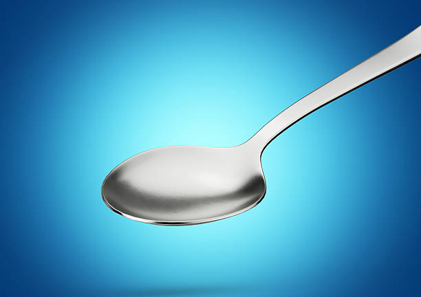 Close-up shot of Luxury Flatware & Silverware Sets. concept : high end cutlery, spoon, fork, tea spoon.