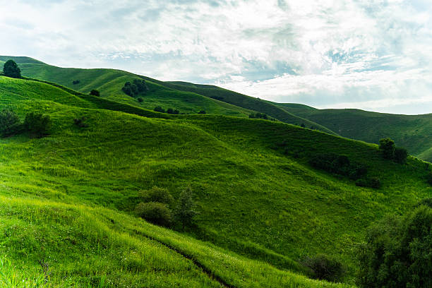 istock Scenery of grasslands and mountains 2230907532