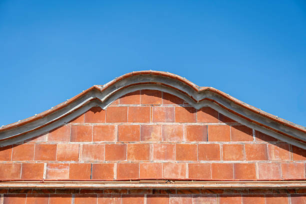Red Brick Roof Under Blue Sky