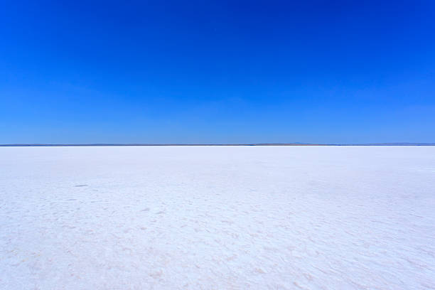 Tuz Lake, one of the largest salt lakes in Turkey, located in central Anatolia.