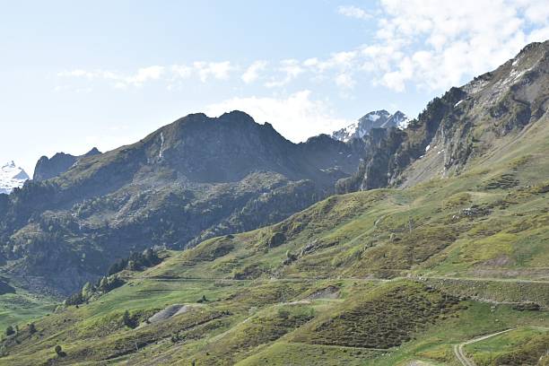 istock Mountain Landscape with a Road and Green Slopes 2230914472