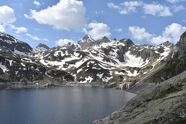 istock Majestic Alpine Lake and Snow-Capped Pyrenees Peaks 2230914487