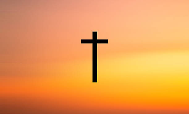 istock Cross christian god religion on sunset 2230914559