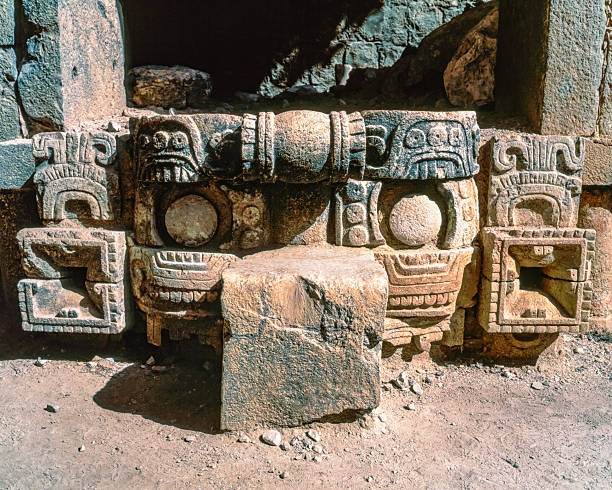 istock Chac Masks of Codz Poop Palace, Kabah 2230914615