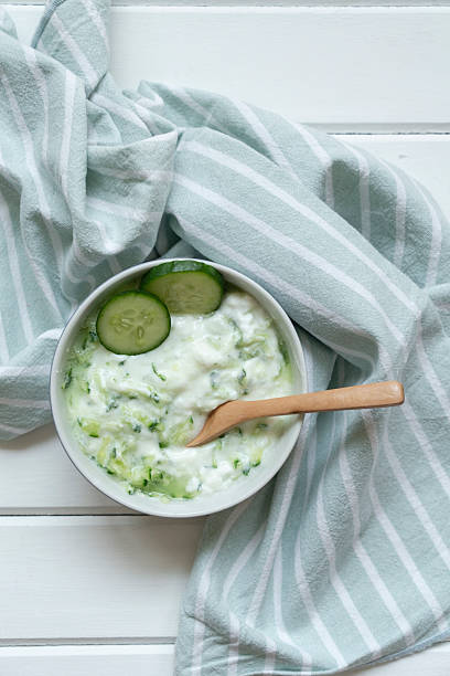 Traditional delicious appetizer; Tzatziki (Turkish name; Cacik)