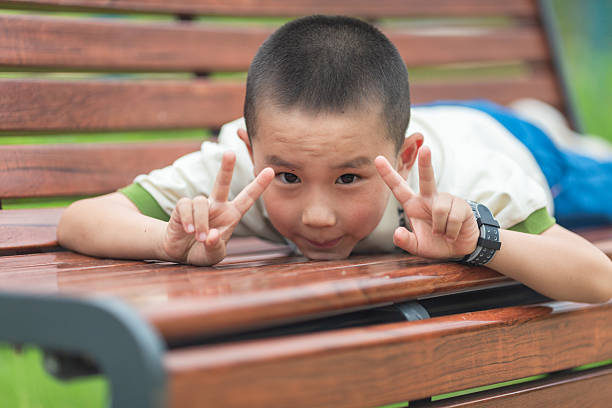 Japanese boy in white background