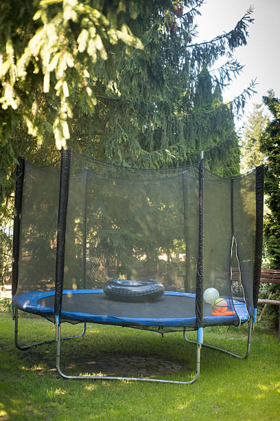istock Trampoline for jumping in the garden. 2230919978