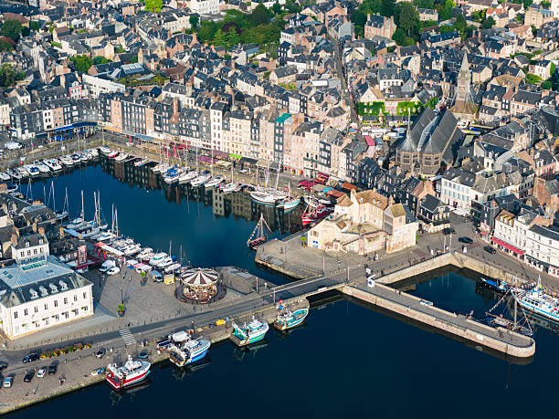 istock Honfleur, France from above 2230920009