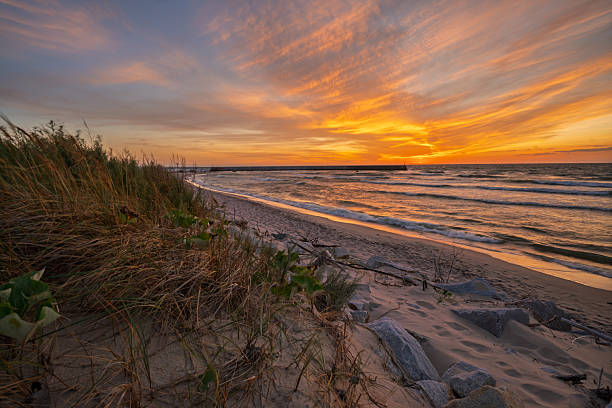 istock Coastal protected areagrass-covered sand dunes 2230920925