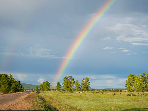 Sun and rainbow