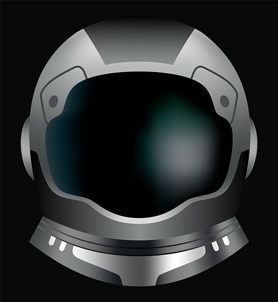 istock Astronaut helmet, realistic cosmonaut mask with glass for space exploration and flight in cosmos. Part suit for protection spaceman head. Isolated vector illustration 2230923020
