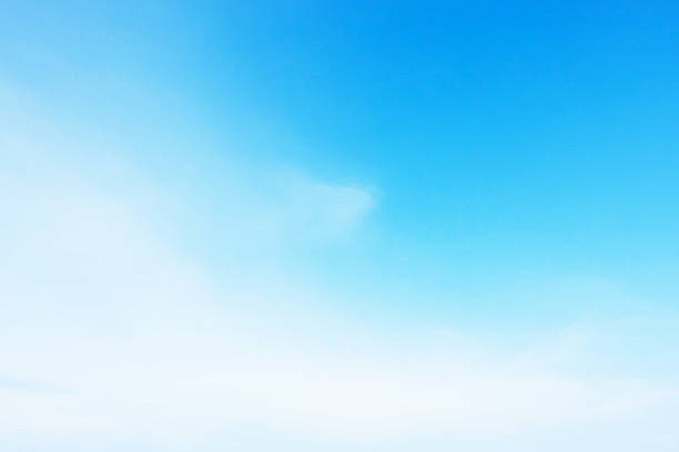 Fantastic soft white clouds against blue sky and copy space horizontal shape. Web banner. Website header.
