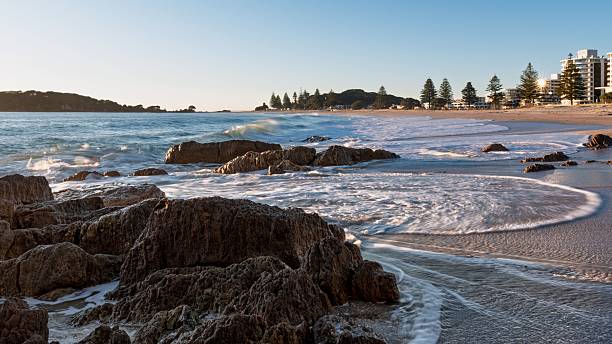 istock Serene beach scene at Mount Maunganui 2230930058