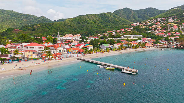 istock Idyllic Beachfront and Pier in Martinique Coastal Town 2230934825