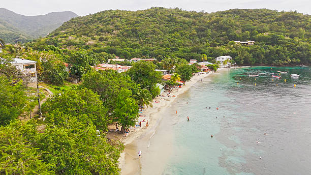 Coastline near Pointe des Chateaux - Caribbean island Guadeloupe