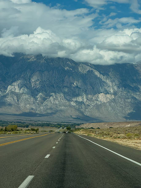 istock Mountains and Empty scenic highway in Nevada, USA 2230936463