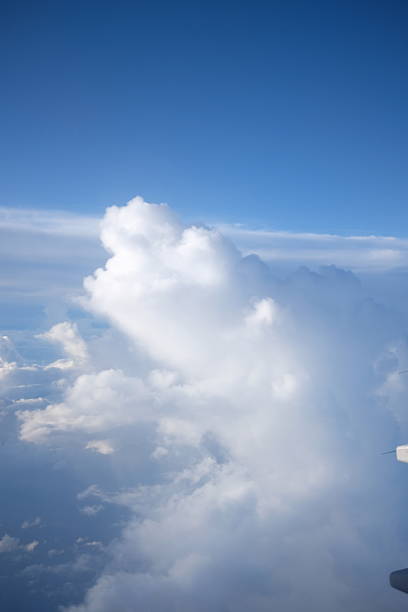 From above the sky Majestic Cumulus Cloud Formation