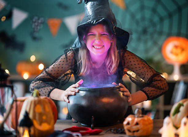 istock Girl is celebrating Halloween 2230944980