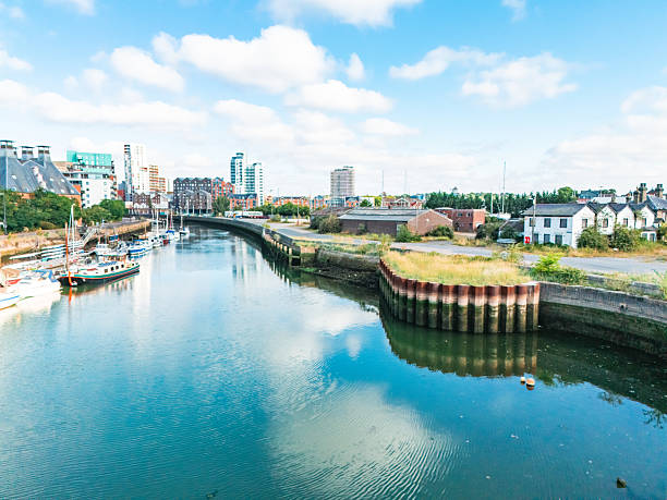 istock Ipswich waterfront reflecting in the river orwell on a sunny day 2230949251