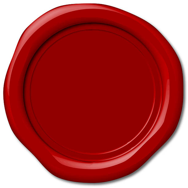 istock Realistic Red Sealing Wax Illustration – Textured Vintage Stamp Design for Invitations, Letters, and Branding 2230950735