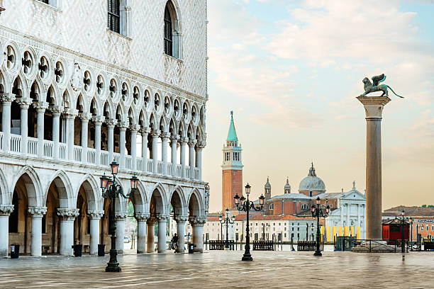 istock Architecture and Landmarks in St. Mark's Square, Venice, Italy at Sunrise 2230954538