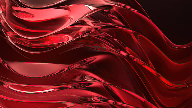 istock Red glass psychedelic modern luxury curve abstract background 2230958001