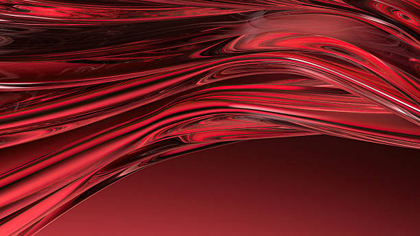 istock Modern beauty abstract background made of red glass psychedelic delicate curves 2230959189