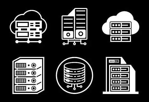 Computer Server Icon Mes Images vectorielles et graphiques gratuites de data center server ...