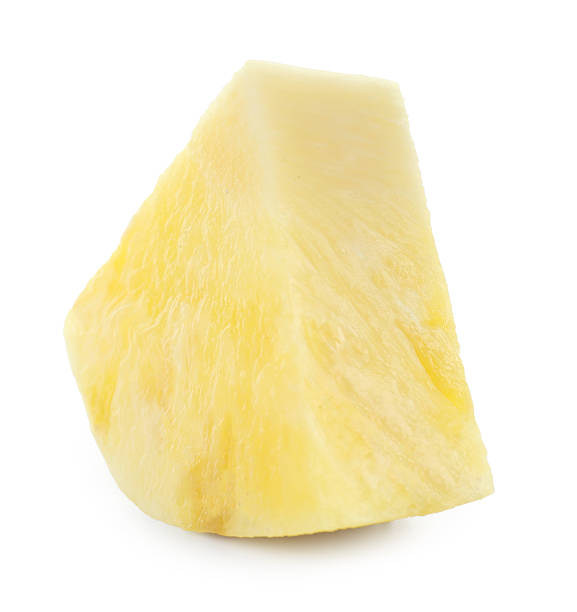 istock One slice of ripe pineapple isolated on white 2230962444