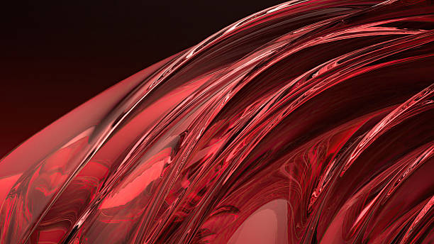 istock Red glass psychedelic luxury modern lines abstract background 2230963262