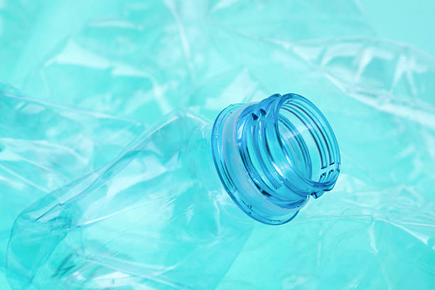 realistic plastic water bottle for design. Fresh drink recycle container. Blank clean mineral water packaging design. Bottled pure water