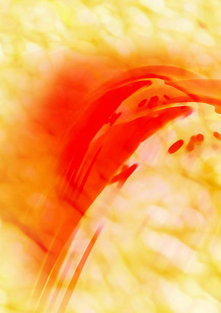 istock abstract soft texture yellow red background with some smooth fluid lines in it and some motion blur 2230971901