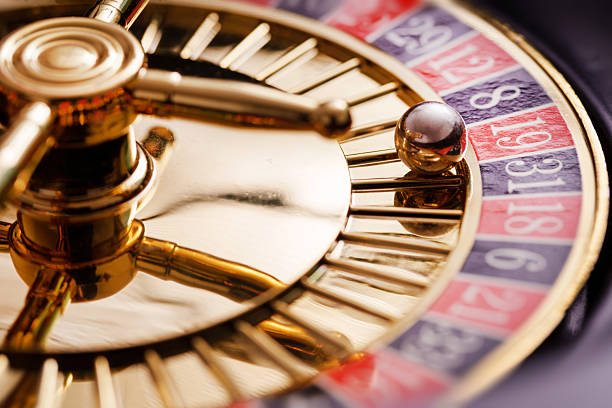 istock Roulette Wheel with Ball on Number Eight – Casino Concept 2230972371