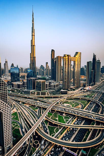 istock Dubai Downtown Skyline and Sheikh Zayed Road During Twilight 2230979382