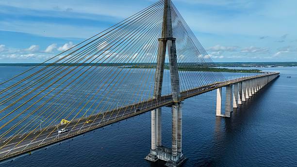 istock Landmark Cable Bridge at downtown Manaus Amazonas Brazil. 2230979661