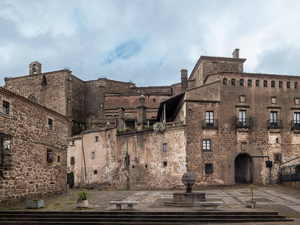 istock Trujillo main square showcasing traditional stone architecture and historic buildings under a cloudy sky 2230979895