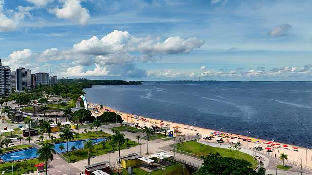 istock Famous Ponta Negra Beach at downtown Manaus Amazonas Brazil. 2230980942