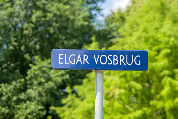 istock Street Sign Elgar Vosbrug Bridge 2230984141