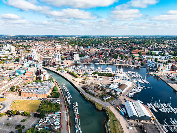 istock Ipswich waterfront showcasing its vibrant marina on a sunny day 2230984817