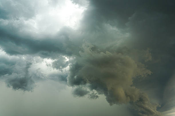 istock Dark storm clouds with dramatic sky formation before heavy rain and thunderstorm approaching 2230987880