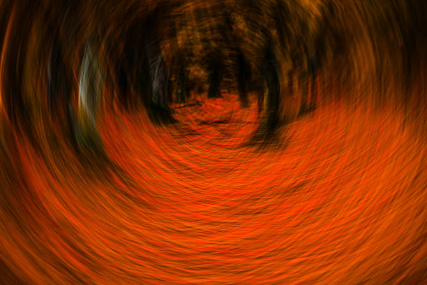 Dark inferno portal abstract art